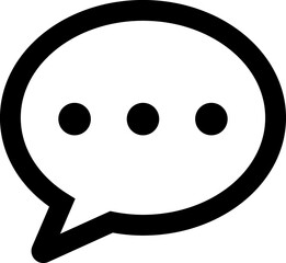 Fototapeta premium Speech, communication, bubble line icon 