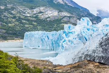 Wandcirkels aluminium Perito Moreno Glacier in Argentina © Fyle