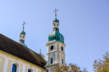 Arlesheim, Dom, Arlesheimer Dom, Domplatz, Spazierweg, Dorf, Baselland, Herbst, Herbstfarben,...