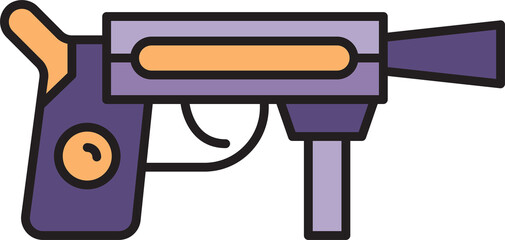 Fototapeta premium space gun weapon icon illustration