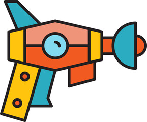 space gun blaster icon illustration