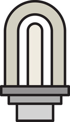 Fototapeta premium electric light bulb icon