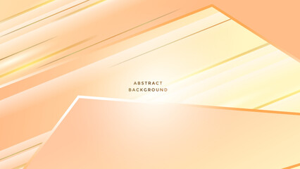 Abstract white and gold shapes background