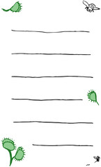 食虫植物とハエ