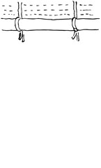 巻き上げた御簾