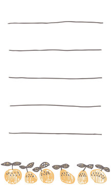 北欧風のオレンジ