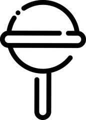 Lollipop line icon