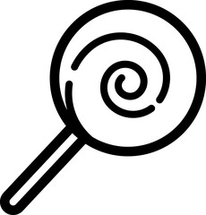 Lollipop line icon