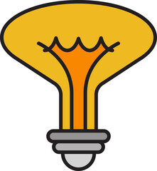 light bulb icon illustration