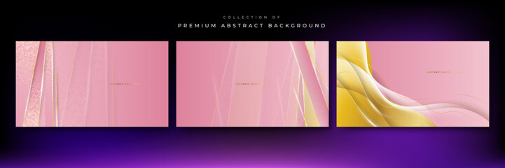 Abstract gold and soft pastel pink luxury background