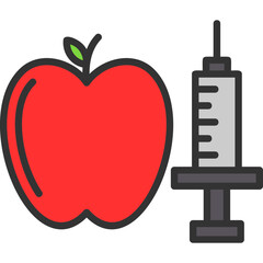 Fototapeta premium Genetic Modification Food Icon