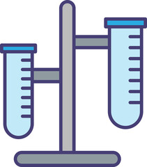 test tube on stand icon