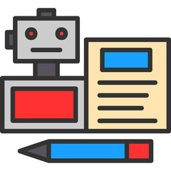 Bots Copywriting Icon