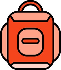 backpack and school bag icon