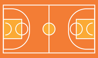 basketball court vector design