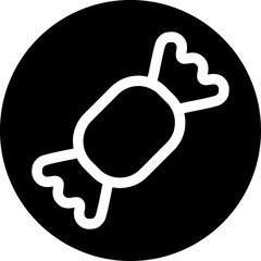 Candy glyph black icon