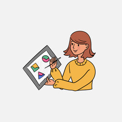 Visual stories illustration.Content Website.Social media marketing solutions, business concept illustration.Content creation. Social media.Cross-posting.Stock vector illustration.