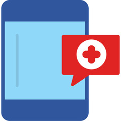 Obraz premium Online Medical Help Icon