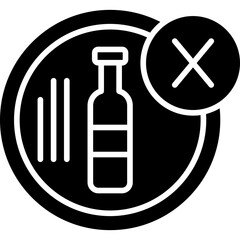 Fototapeta premium No Alcohol Icon