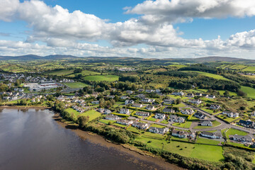 Fototapeta na wymiar Aerial view of Donegal Town, County Donegal, Ireland