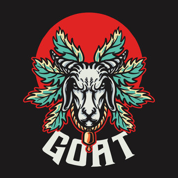 Goat Head Logo Illustration © richo