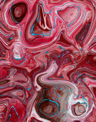 red and blue abstract