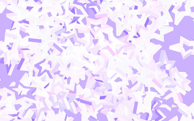 Light Purple, Pink vector background with colored stars.
