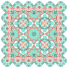 Oriental Seamless Pattern With Filigree Ornaments.