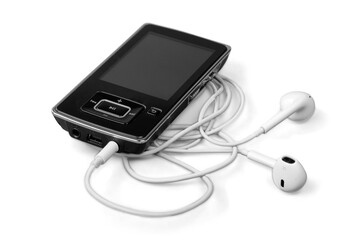 Mp4 player isolated on a white background