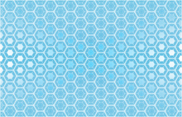Fototapeta na wymiar Abstract technological hexagonal blue and white background
