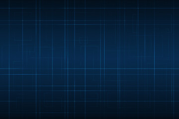 Abstract technological blue and white background. Blueprint minimalistic style