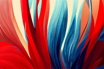Blue and red background