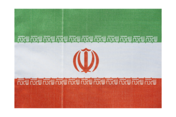 National flag of the country of Iran, isolate