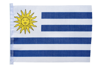 National flag of the country of Uruguay, isolate