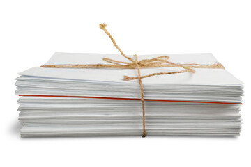 Envelopes stack isolated mails letters correspondence letter
