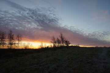 One cold morning and a beautiful sunrise