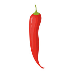 Red hot chili pepper illustration. - 542435799