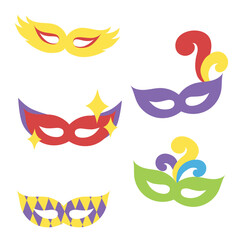 Obraz premium Masquerade masks - cartoon