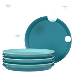  Washing dishes 3D icon
