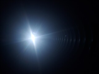 Fototapeta premium light at the end of the tunnel When you travel through the dark Your hopes are close to being successful. like the light that shines in the dark