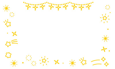 星フレーム　黄色