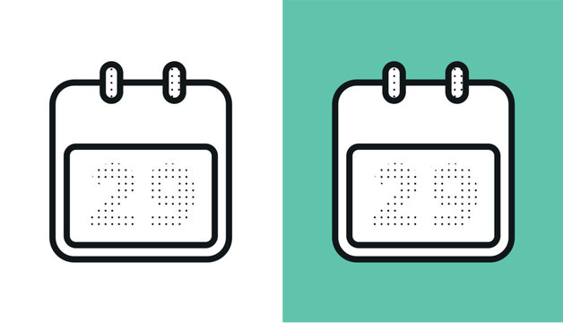 Calendar icon illustration vector