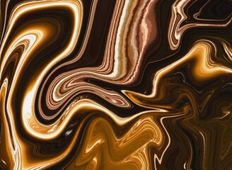 Golden marble abstract background. wallpaper liquid effect motion flow color