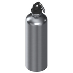 3d rendering illustration of a reusable water bottle