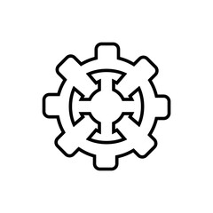gear,symbol,icon,template,vector