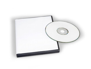 Blank CD or DVD and a blank CD or DVD case