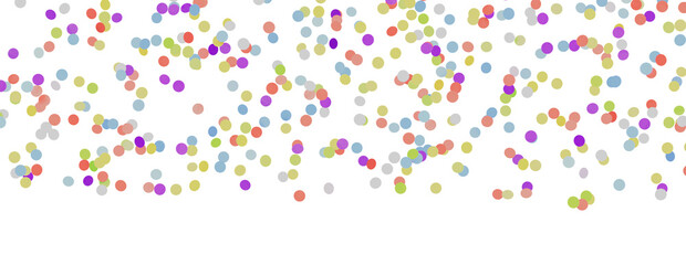 confettis falling 3d render illustration