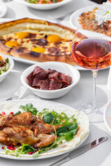 Lunch from Caucasian dishes