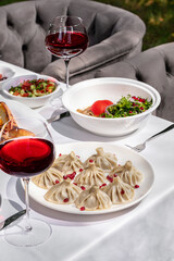 Lunch from Caucasian dishes