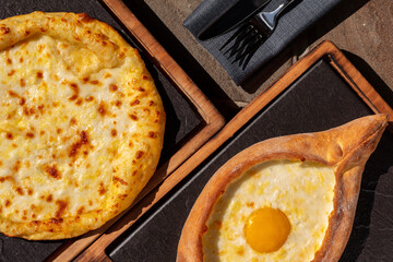 Khachapuri Adjarian and Megrelian